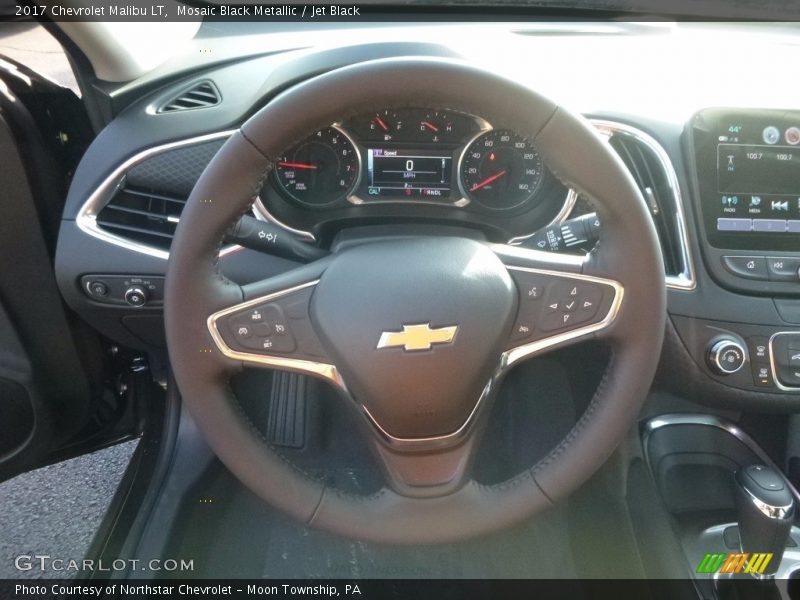 Mosaic Black Metallic / Jet Black 2017 Chevrolet Malibu LT