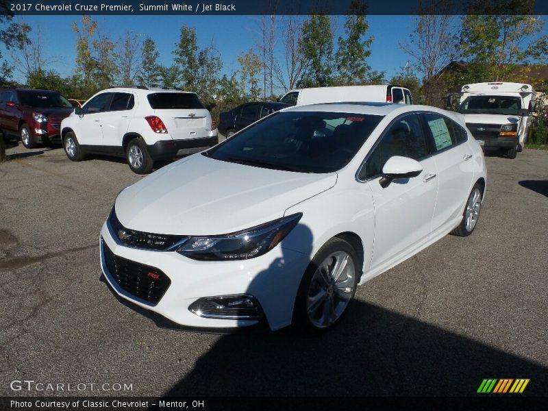 Summit White / Jet Black 2017 Chevrolet Cruze Premier