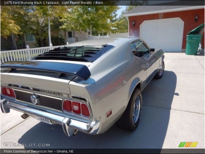Light Pewter Metallic / Black 1973 Ford Mustang Mach 1 Fastback