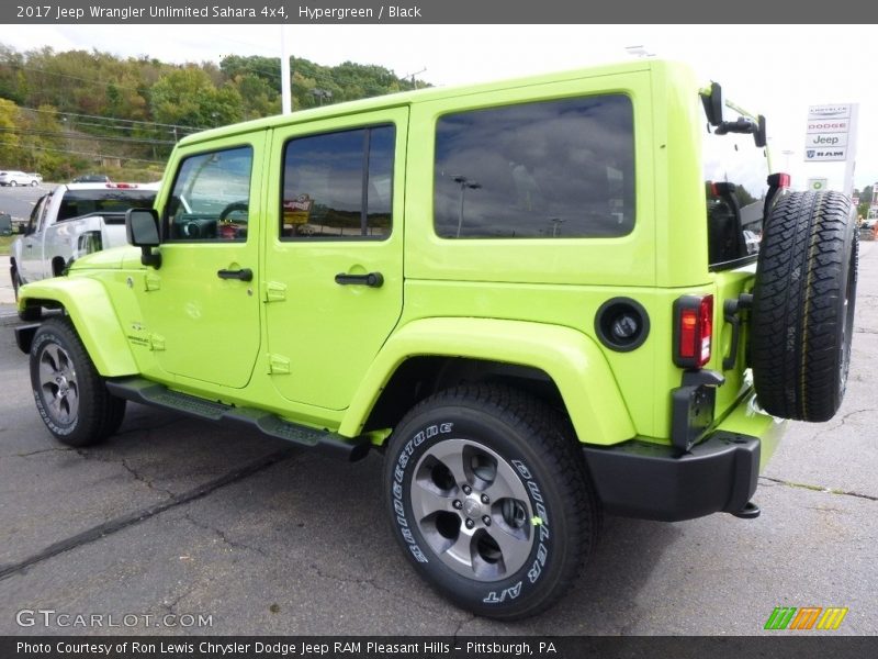 Hypergreen / Black 2017 Jeep Wrangler Unlimited Sahara 4x4