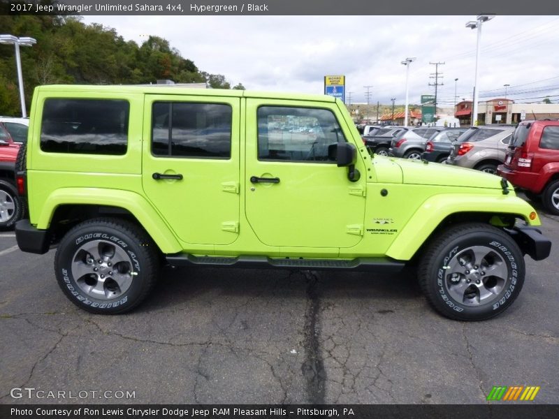 Hypergreen / Black 2017 Jeep Wrangler Unlimited Sahara 4x4