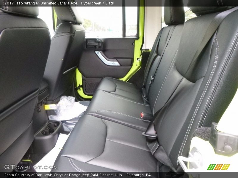 Rear Seat of 2017 Wrangler Unlimited Sahara 4x4