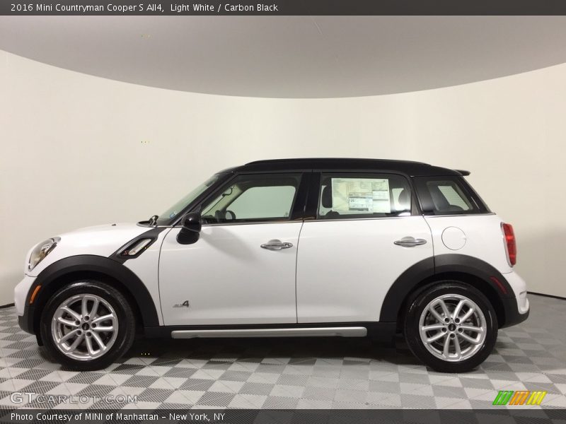 Light White / Carbon Black 2016 Mini Countryman Cooper S All4