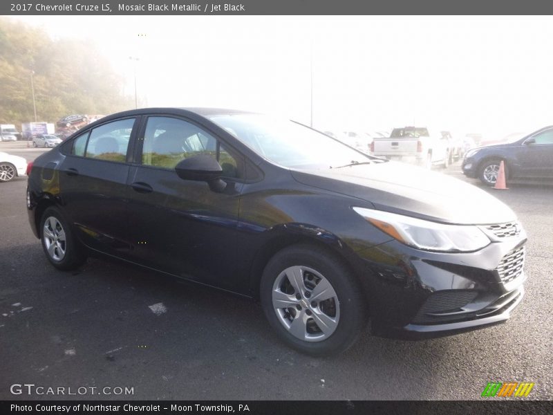 Mosaic Black Metallic / Jet Black 2017 Chevrolet Cruze LS