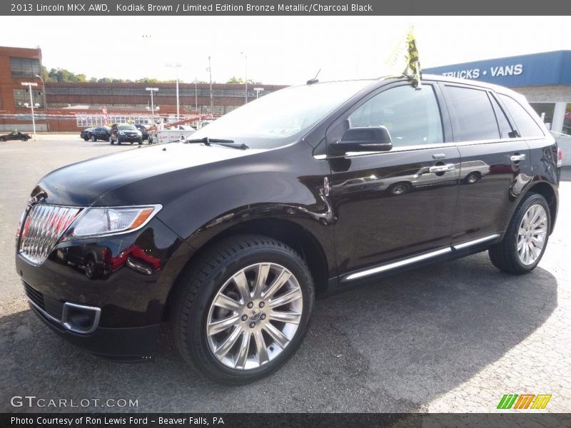 Kodiak Brown / Limited Edition Bronze Metallic/Charcoal Black 2013 Lincoln MKX AWD