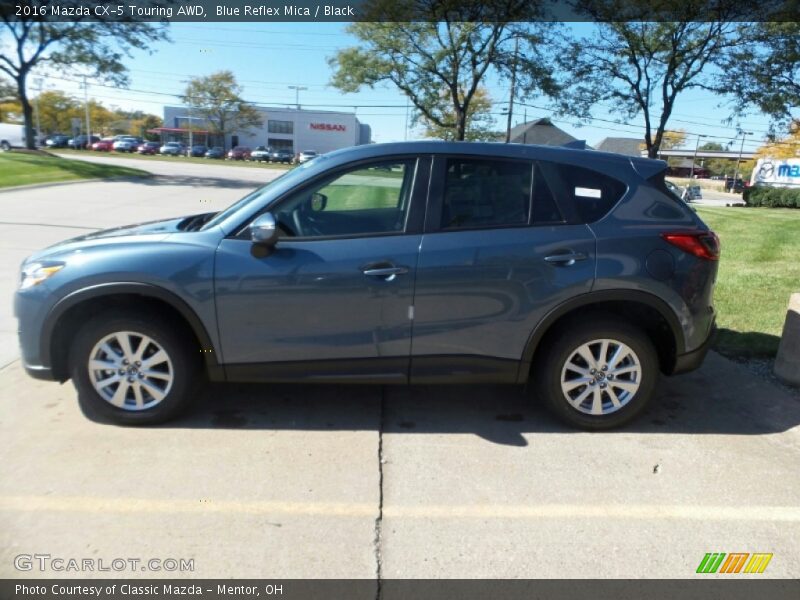 Blue Reflex Mica / Black 2016 Mazda CX-5 Touring AWD
