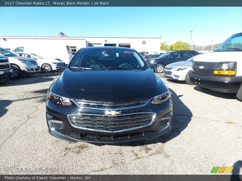 Mosaic Black Metallic / Jet Black 2017 Chevrolet Malibu LT