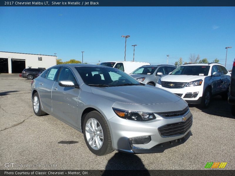 Silver Ice Metallic / Jet Black 2017 Chevrolet Malibu LT