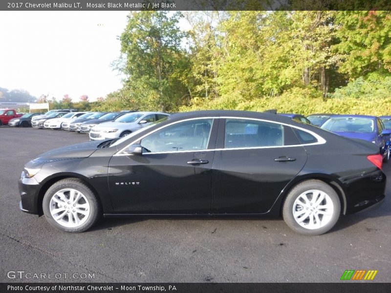 Mosaic Black Metallic / Jet Black 2017 Chevrolet Malibu LT