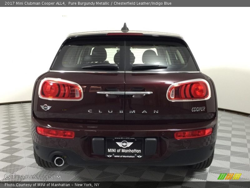 Pure Burgundy Metallic / Chesterfield Leather/Indigo Blue 2017 Mini Clubman Cooper ALL4