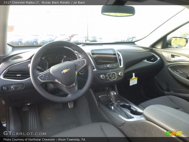 Mosaic Black Metallic / Jet Black 2017 Chevrolet Malibu LT