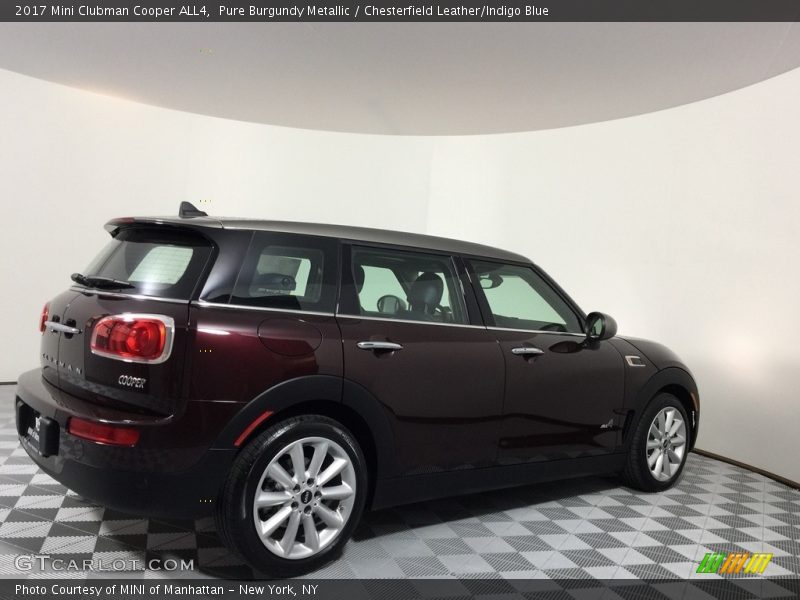 Pure Burgundy Metallic / Chesterfield Leather/Indigo Blue 2017 Mini Clubman Cooper ALL4