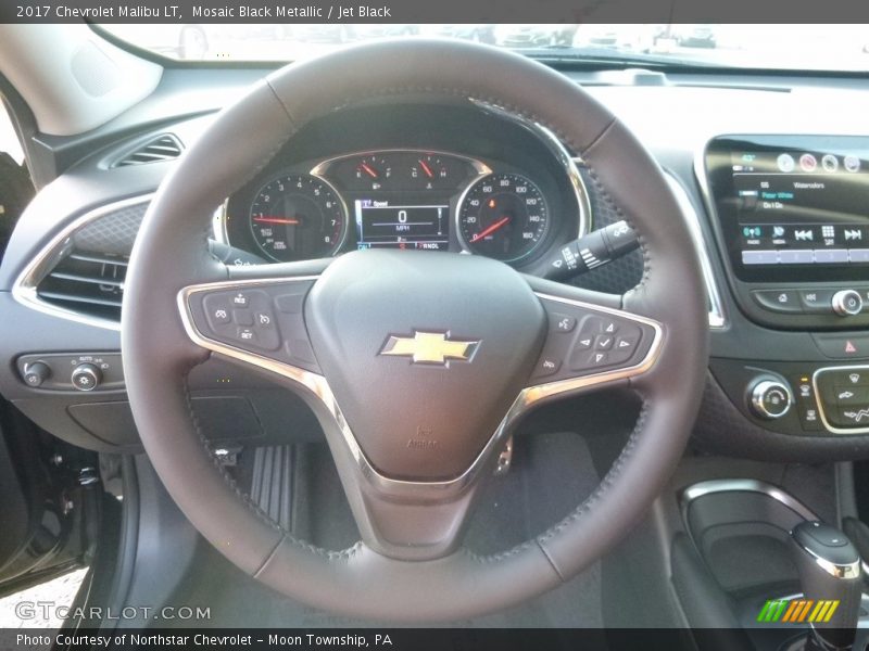Mosaic Black Metallic / Jet Black 2017 Chevrolet Malibu LT