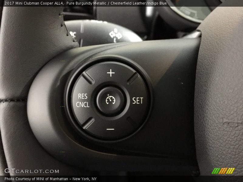 Pure Burgundy Metallic / Chesterfield Leather/Indigo Blue 2017 Mini Clubman Cooper ALL4