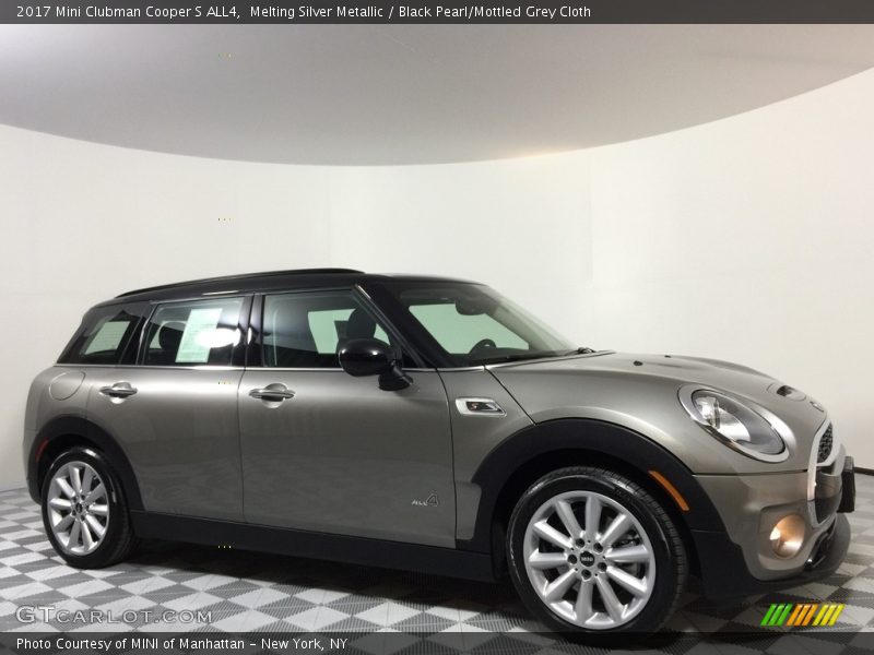 Melting Silver Metallic / Black Pearl/Mottled Grey Cloth 2017 Mini Clubman Cooper S ALL4