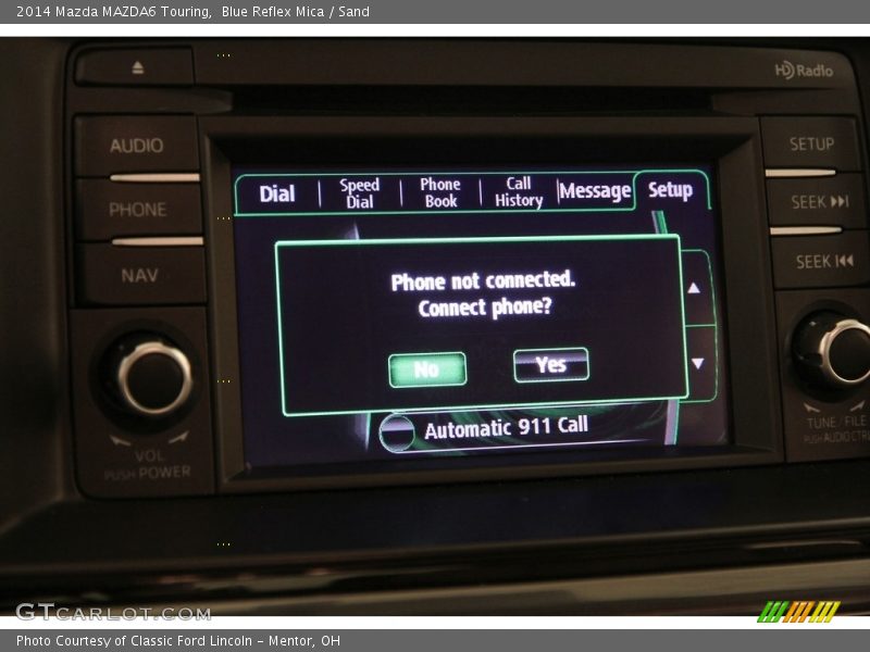 Blue Reflex Mica / Sand 2014 Mazda MAZDA6 Touring