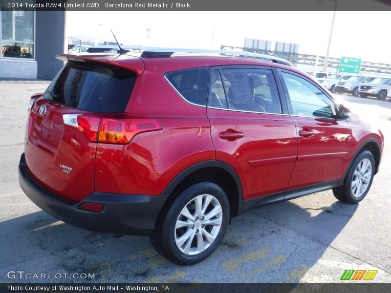 Barcelona Red Metallic / Black 2014 Toyota RAV4 Limited AWD