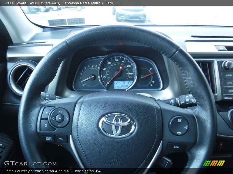 Barcelona Red Metallic / Black 2014 Toyota RAV4 Limited AWD
