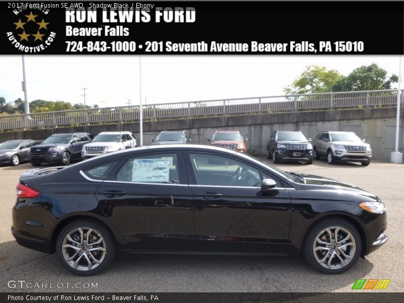 Shadow Black / Ebony 2017 Ford Fusion SE AWD