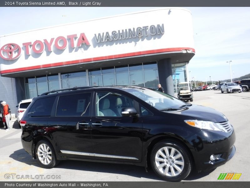 Black / Light Gray 2014 Toyota Sienna Limited AWD