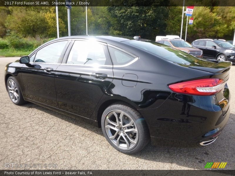Shadow Black / Ebony 2017 Ford Fusion SE AWD