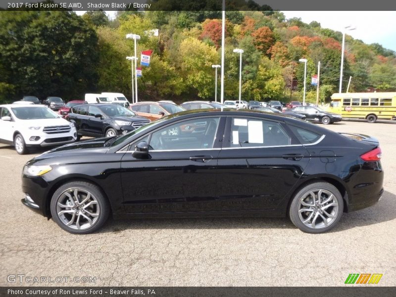 Shadow Black / Ebony 2017 Ford Fusion SE AWD
