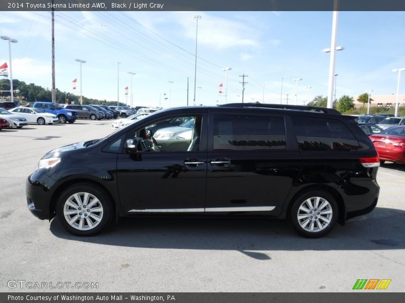 Black / Light Gray 2014 Toyota Sienna Limited AWD