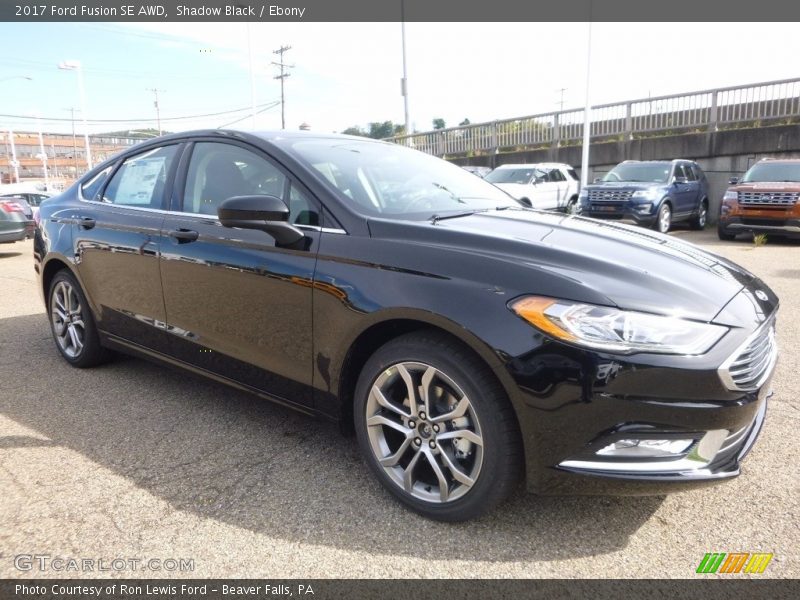 Shadow Black / Ebony 2017 Ford Fusion SE AWD