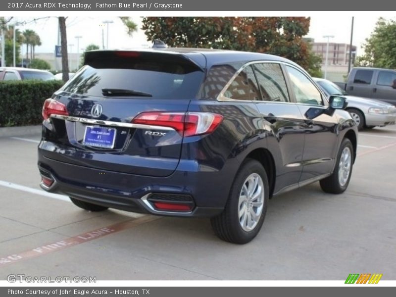 Fathom Blue Pearl / Graystone 2017 Acura RDX Technology