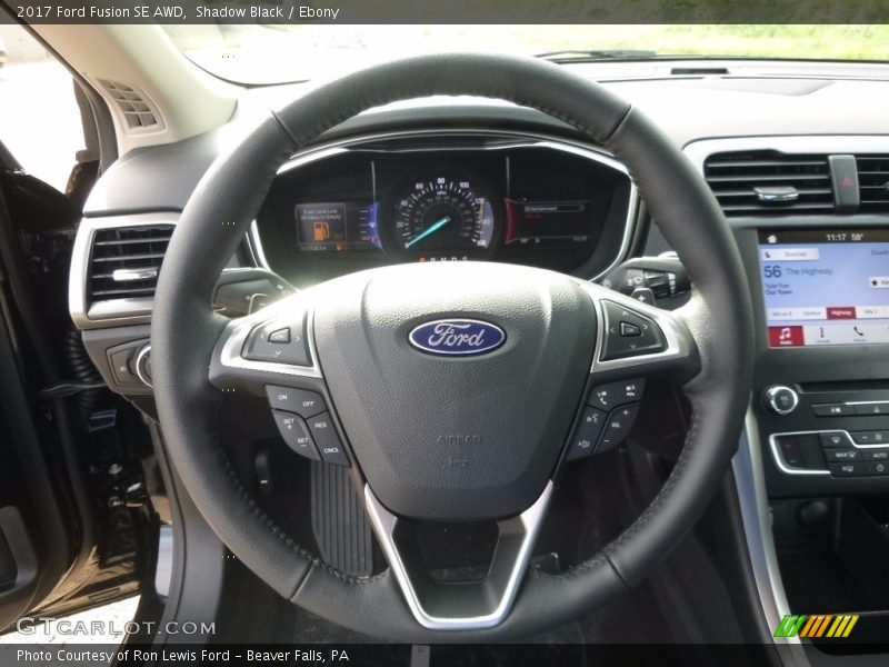 Shadow Black / Ebony 2017 Ford Fusion SE AWD