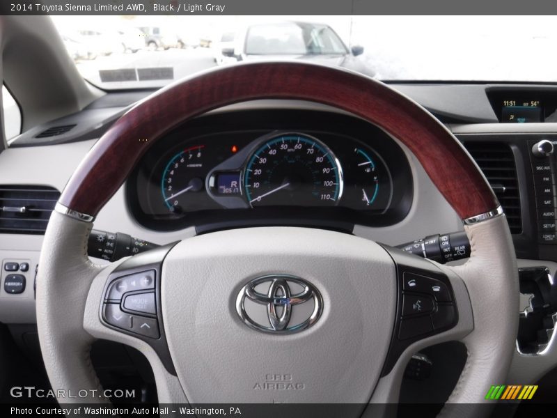 Black / Light Gray 2014 Toyota Sienna Limited AWD