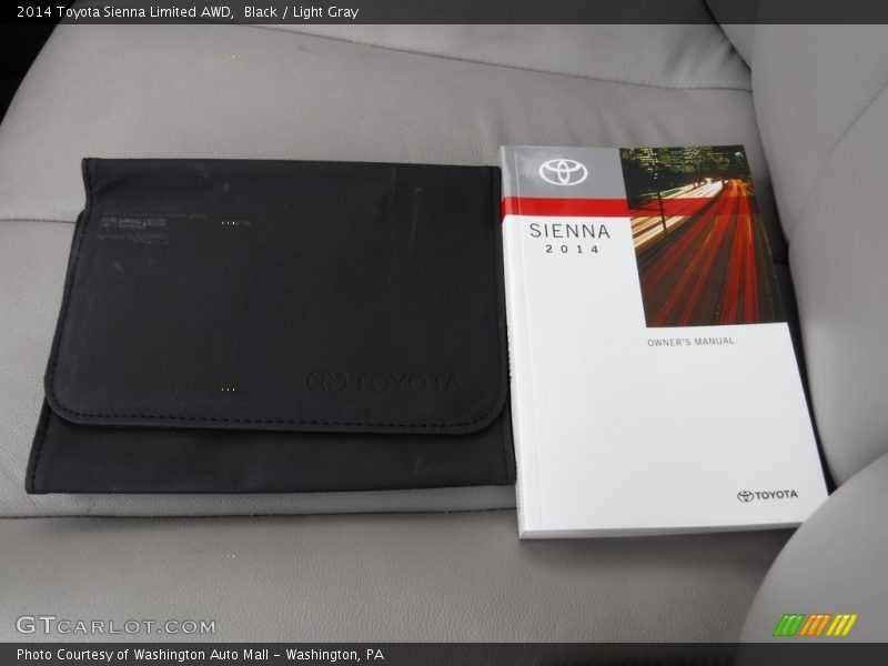 Black / Light Gray 2014 Toyota Sienna Limited AWD