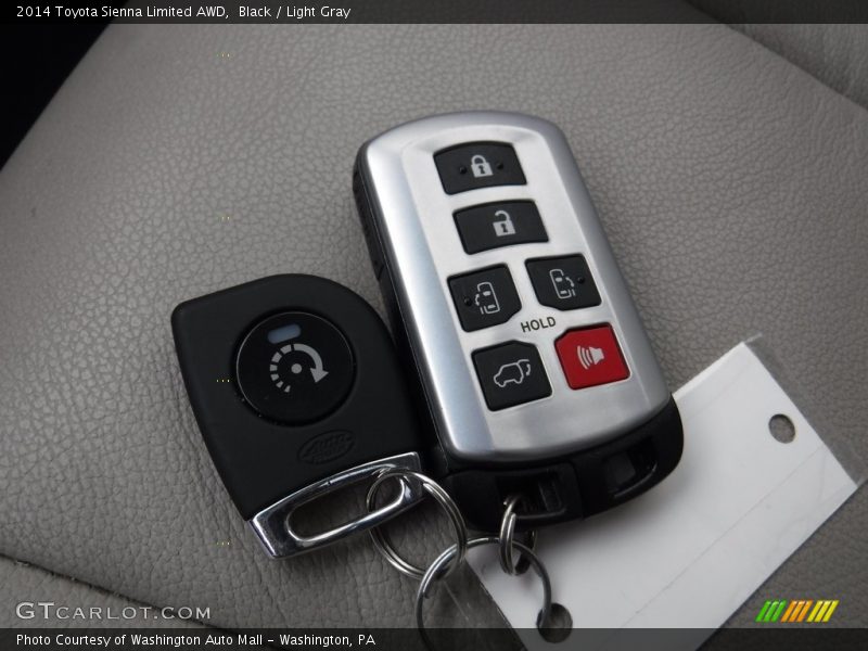 Black / Light Gray 2014 Toyota Sienna Limited AWD