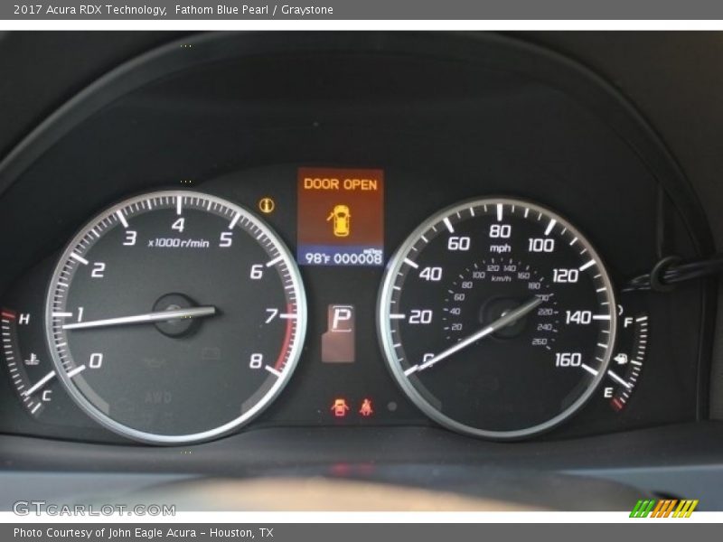 Fathom Blue Pearl / Graystone 2017 Acura RDX Technology