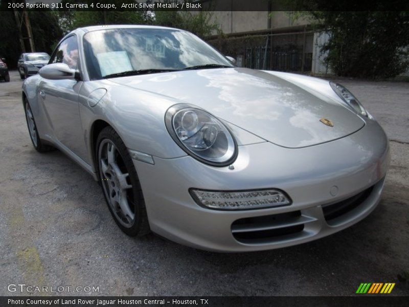 Arctic Silver Metallic / Black 2006 Porsche 911 Carrera 4 Coupe