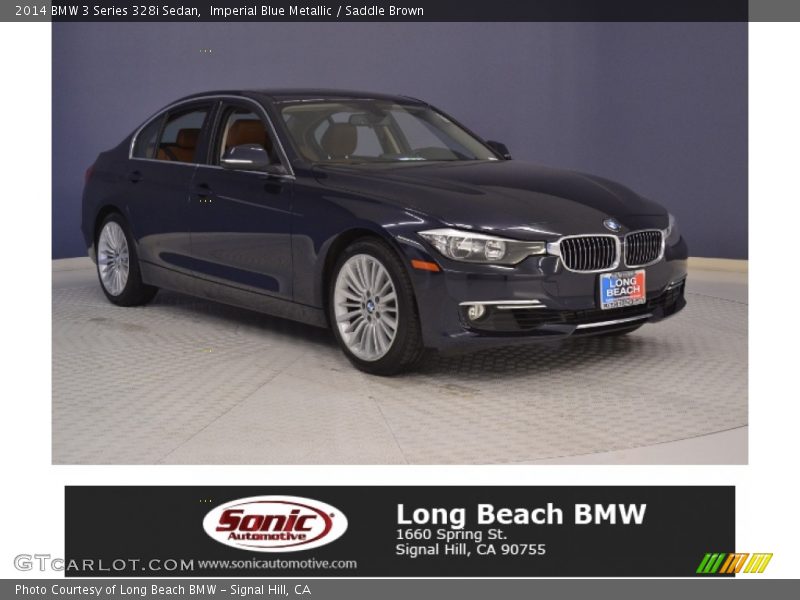 Imperial Blue Metallic / Saddle Brown 2014 BMW 3 Series 328i Sedan
