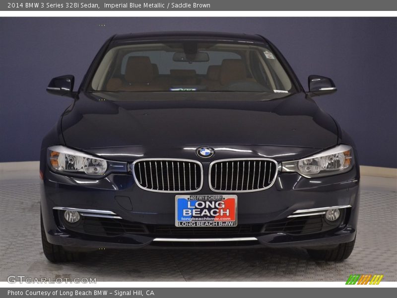 Imperial Blue Metallic / Saddle Brown 2014 BMW 3 Series 328i Sedan