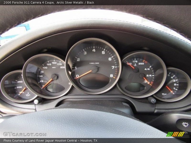 Arctic Silver Metallic / Black 2006 Porsche 911 Carrera 4 Coupe