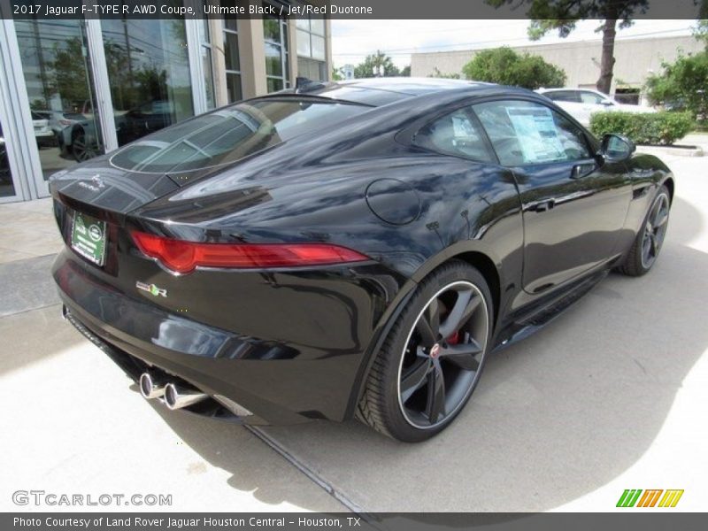 Ultimate Black / Jet/Red Duotone 2017 Jaguar F-TYPE R AWD Coupe