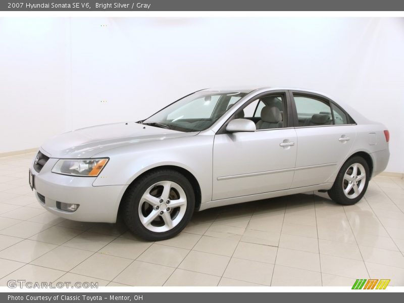 Bright Silver / Gray 2007 Hyundai Sonata SE V6