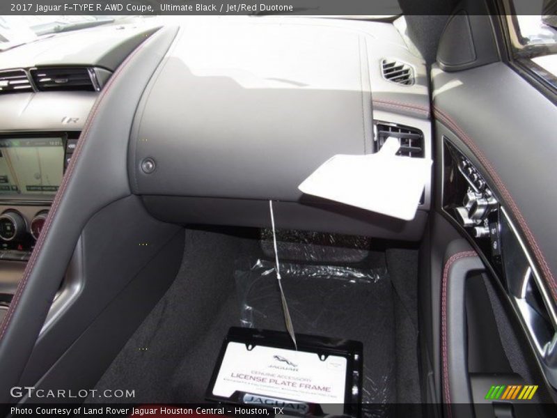 Ultimate Black / Jet/Red Duotone 2017 Jaguar F-TYPE R AWD Coupe