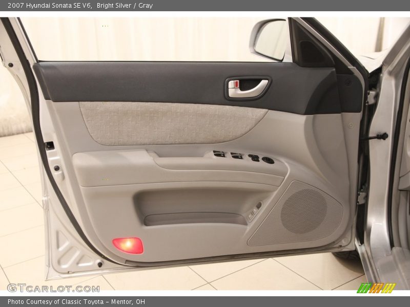 Bright Silver / Gray 2007 Hyundai Sonata SE V6