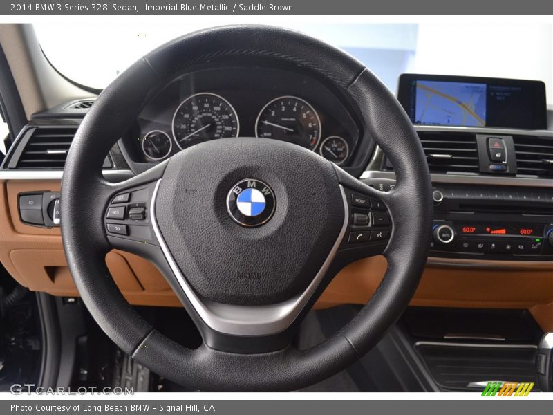 Imperial Blue Metallic / Saddle Brown 2014 BMW 3 Series 328i Sedan