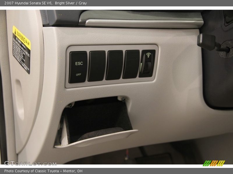 Bright Silver / Gray 2007 Hyundai Sonata SE V6