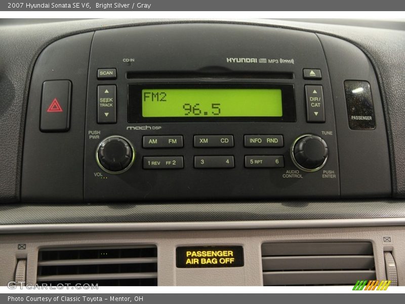 Bright Silver / Gray 2007 Hyundai Sonata SE V6