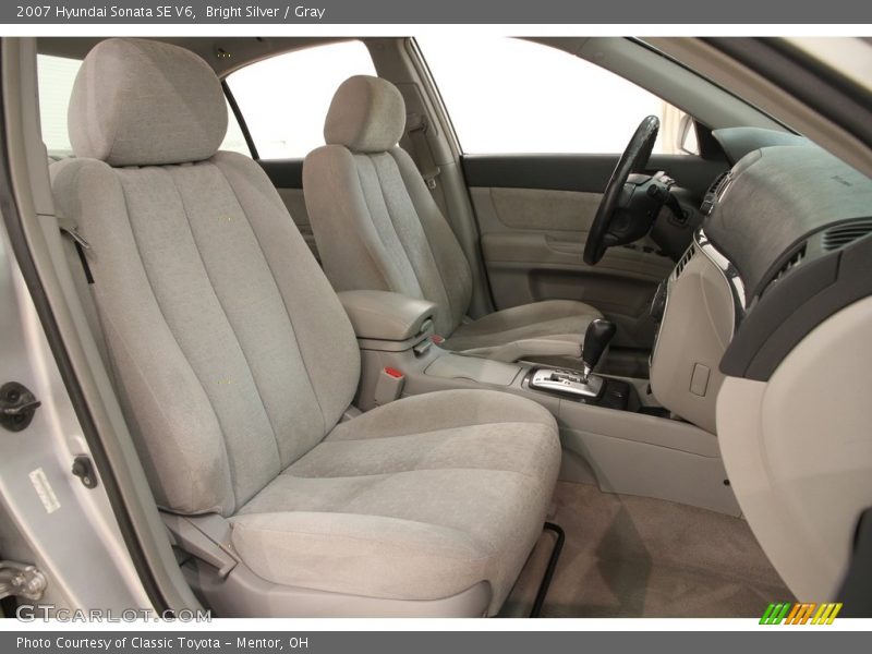 Bright Silver / Gray 2007 Hyundai Sonata SE V6