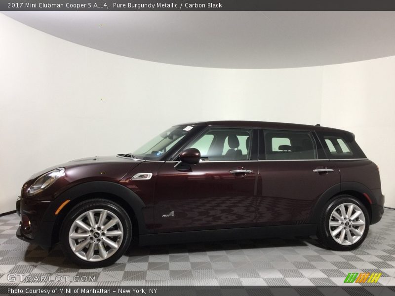 Pure Burgundy Metallic / Carbon Black 2017 Mini Clubman Cooper S ALL4