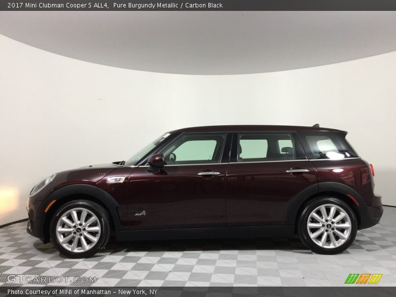 Pure Burgundy Metallic / Carbon Black 2017 Mini Clubman Cooper S ALL4