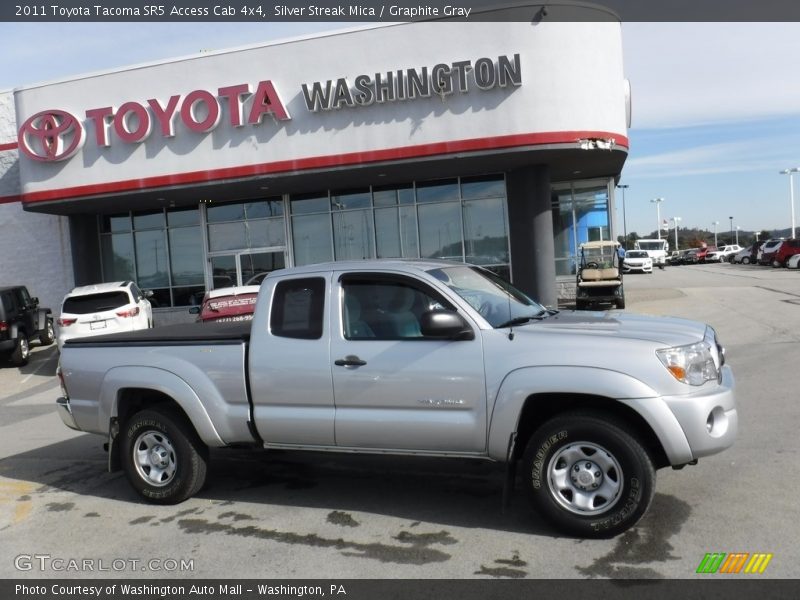 Silver Streak Mica / Graphite Gray 2011 Toyota Tacoma SR5 Access Cab 4x4