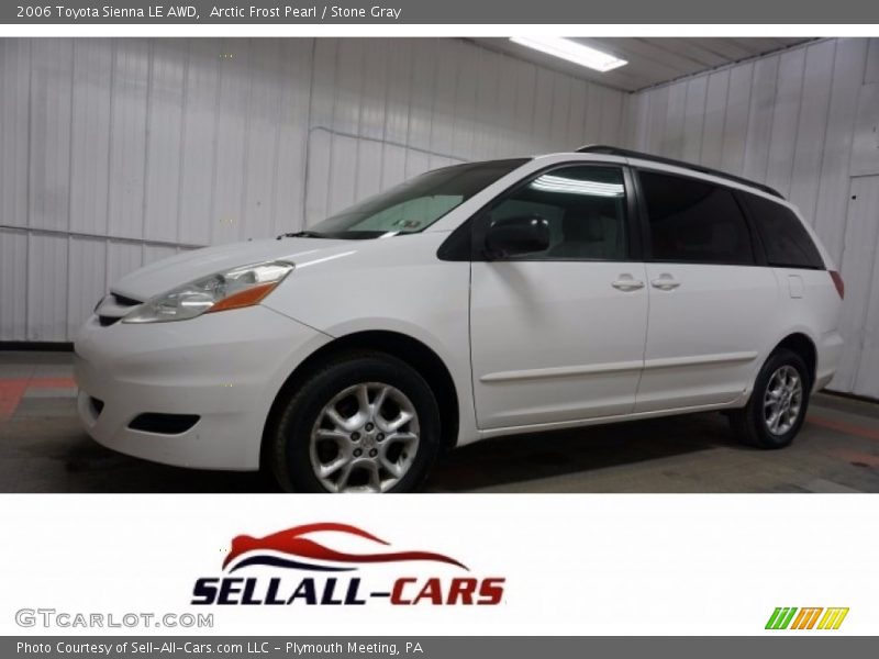 Arctic Frost Pearl / Stone Gray 2006 Toyota Sienna LE AWD
